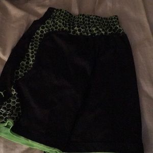 Puma black and green shorts